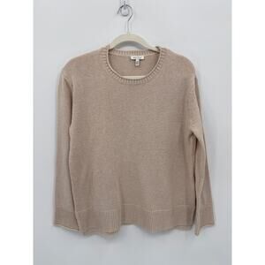 Ella Moss Super Soft pale Pink  Crew Knit Sweater Size Small Lightweight EUC